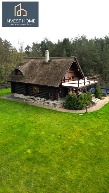 Przytulny dom z bali w otoczeniu lasu, Przyborów