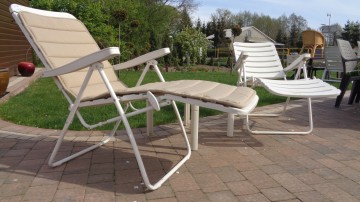krzesła wielopozycyjne leżaki - meble holenderskie Mielnica
