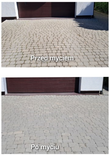 mycie kostki brukowej tarasów podjazdów ogrodzeń