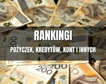 Rankingi produktów finansowych: pożyczek, kredytów, kont i i