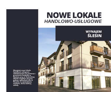 ŚLESIN – NOWE LOKALE HANDLOWO-USŁUGOWE