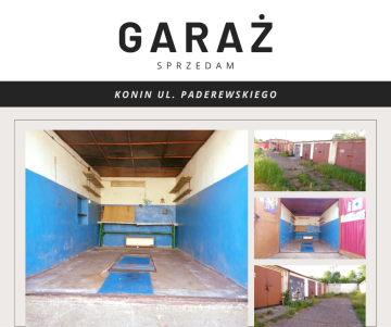 KONIN – SPRZEDAM GARAŻ