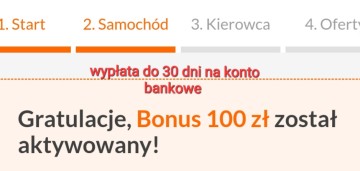 Zwrot 100zl za kupno polisy OC auta ze zniżką do 70%