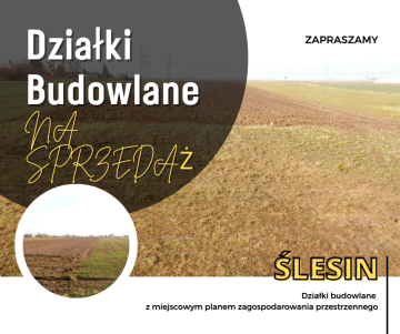 Ślesin – Sprzedam działki budowlane