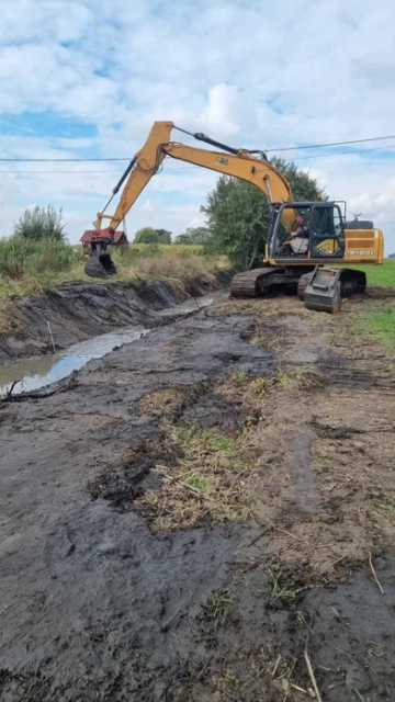 Usługi melioracyjne, czyszczenie rowów, roboty ziemne