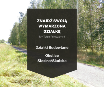 Okolice Ślesina/Skulska – Działki Budowlane