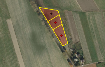 Złotkowy gm. Rychwał- 3 działki budowlane na sprzedaż