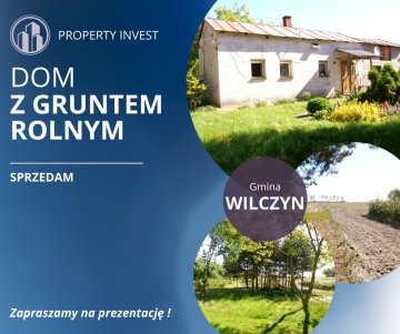 Gmina Wilczyn – Dom z gruntem rolnym 1,74 ha