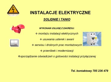 ELEKTRYK - instalacje elektryczne