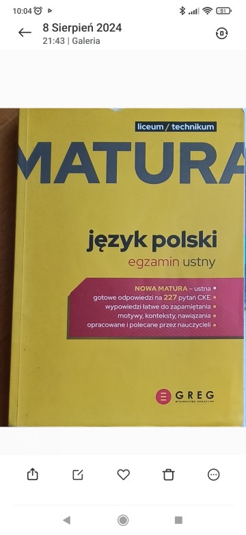 Matura ksiazki