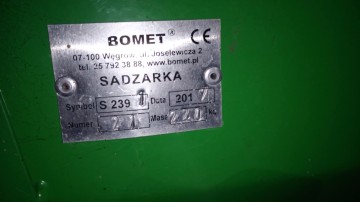 Sadzarka Bomet do ziemniaków