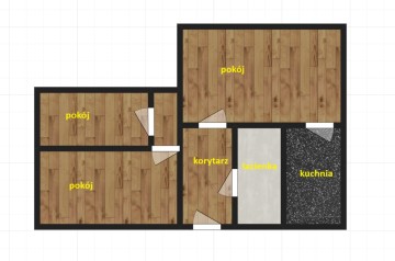 Konin, 11 Listopada - 53,60 m2 - 3 pokoje