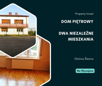 WYNAJMĘ DOM – OKOLICE ŚLESINA