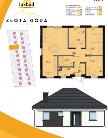 Brzeźno 74 m2 Osiedle Złota Góra