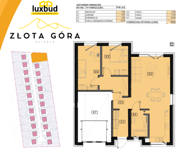 Osiedle Złota Góra 91 m2 z garażem gaz/pompa ciepła