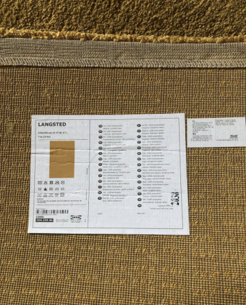 Dywan LANGSTED IKEA 133 x 195 z krótkim włosem