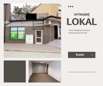 Konin - Wynajmę Lokal Biurowo-Usługowy