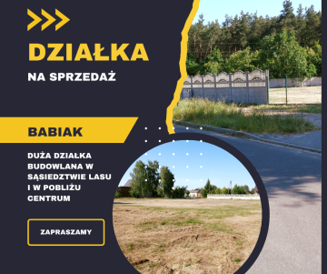 Babiak – Działki w sąsiedztwie lasu