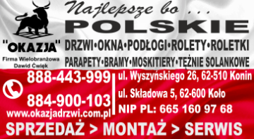 Polskie drzwi, okna, podłogi, rolety, parapety, bramy...