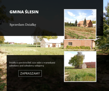 Gmina Ślesin – Zabudowana Działka Budowlana