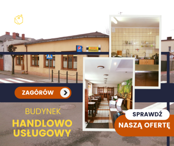 Budynek handlowo/usługowy w centrum Zagórowa