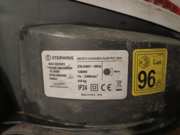 Kosiarka ogrodowa elektryczna  STERWINS 320 EP-3/  USTERKA!