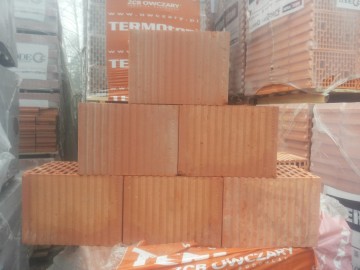 Pustak ceramiczny Termoton 25 P+W Owczary cegła