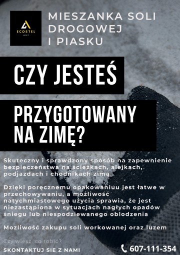 Sól drogowa z piaskiem