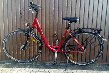 Rower Miejski Damka Pegasus Czerwony