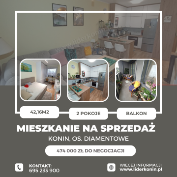 Mieszkanie - 2 pokoje - os. Diamentowe
