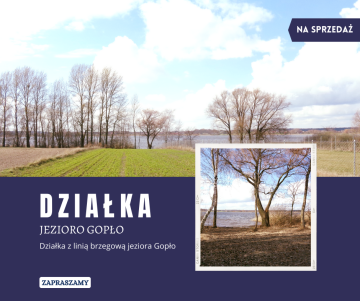 Jezioro Gopło – Działka z linią brzegową