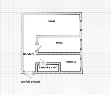 Mieszkanie 30m2, IIp. dwa pokoje