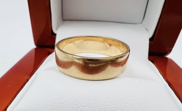 Złota obrączka  Próba 585 Waga: 4.65 g