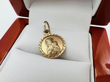 Złoty medalik Próba 585  Waga: 1.32 g