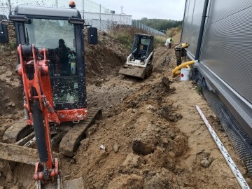 Usługi koparką kołową o wadze 20 t