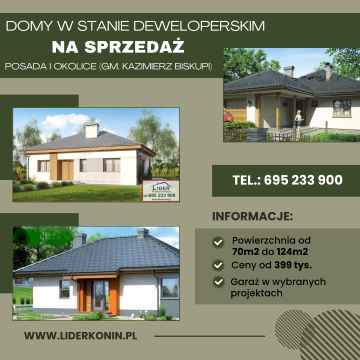 Nowe domy na sprzedaż – Posada, Olesin, Sokółki, Bielawy