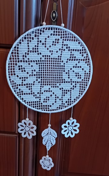 Łapacz snów mandala szydełkowa