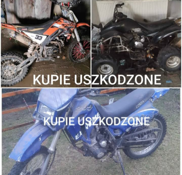 Kupię Quady Crossy Uszkodzone