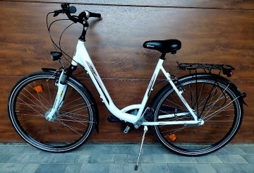Rower miejski damka BBF Bialy Kola 28cali felgi wzmacniane s