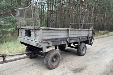 Rozrzutnik obornika dwuosiowy agromet czarna białostocka