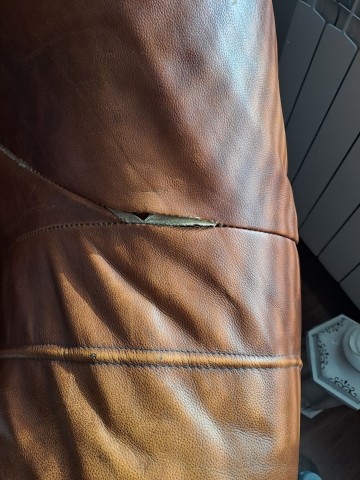 Kanapa sofa wypoczynek skóra drewno