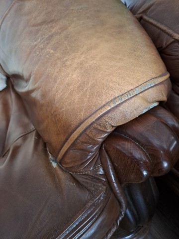 Kanapa sofa wypoczynek skóra drewno