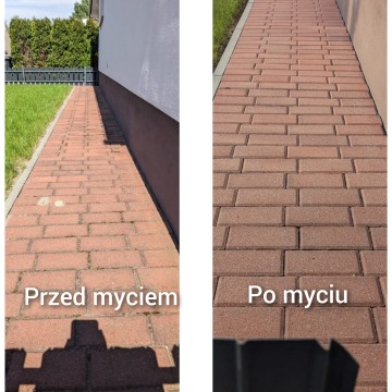 mycie kostki ,ogrodzeń ,powierzchni betonowych