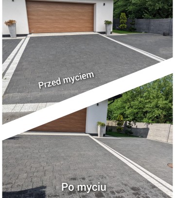 mycie kostki ,ogrodzeń ,powierzchni betonowych