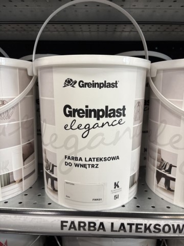 Farba lateksowa do wnętrz Greinplast elegance biała