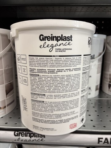 Farba lateksowa do wnętrz Greinplast elegance biała