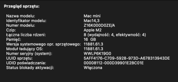 Apple Mac mini M2 16GB 512SSD