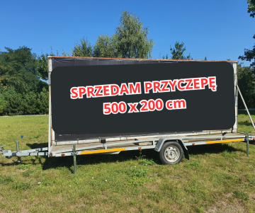 Sprzedam przyczepę 2 w 1 - reklama 5x2 + platforma -doinwest