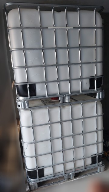 Zbiornik mauzer 1000l czysty do umycia paleta metalowa Posia