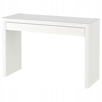 Komoda toaletka IKEA malm biała szkło 140/21 mam 2 szt